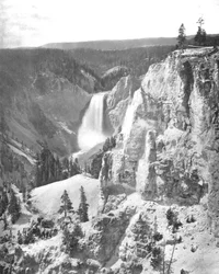 Lower Falls of the Yellowstone, Wyoming, USA, c1900.