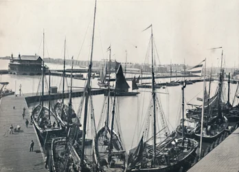Lowestoft - The Harbour and Parade, 1895