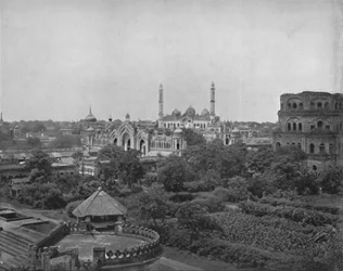 Lucknow, na řece Gumti, 19. století