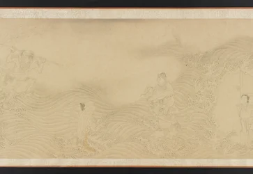 Luohans Crossing Land and Sea, dynastie Ming nebo Qing, 17. století.