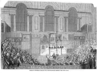 Lyon Playfair , skotský chemik a politik, přednášející, 1852