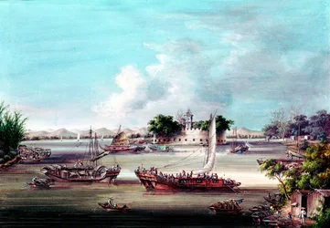 Pevnost Macao, řeka Canton, Čína