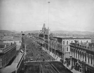 Main Street, Los Angeles, Kalifornie, c1897.