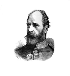genmjr. Sir E. B. Hamley, velící druhé divizi, c1882
