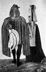 Mužský a ženský kostým, konec 15.-začátek 16. století, 1910