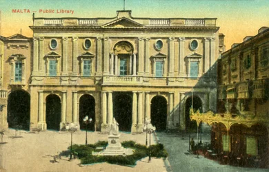 Malta - Veřejná knihovna, c1918-c1939.