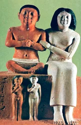 Figurka muže a ženy, socha, Egypt