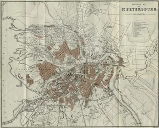 Mapa Petrohradu, 1893