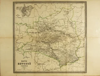 Mapa Vyatka Governorate, c. 1914