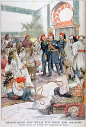 Sňatek syna beje z Tunisu, 1903