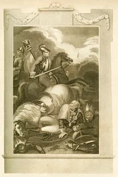 Maršál Blucher v bitvě u Ligny, 16. června 1815, 1816.