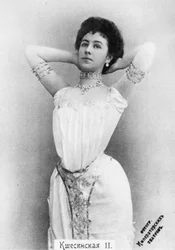 Mathilde Kschessinska jako princezna Aspicia v baletu Faraonova dcera