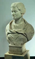 Melitene, kněžka Matky bohů, římská mramorová busta, vysvěcená 162 n.l.
