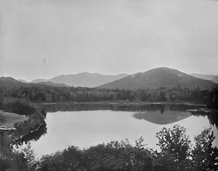 Mirror Lake, Adirondacks, New York, c1897.