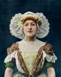 Slečna Marie Marcilly - Z Theatre National De LOeéon - Role Franciscy. - Nepřítomný, 1904.