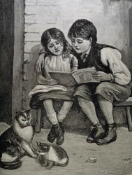 Mámina obrázková kniha. Od Barnavannen 1892.