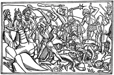 Mojžíš se modlí za vítězství Izraele, 1480 1964