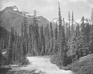 Mounts Cheops and Hermit, Selkirk Range of the Rockies, USA, c1900.