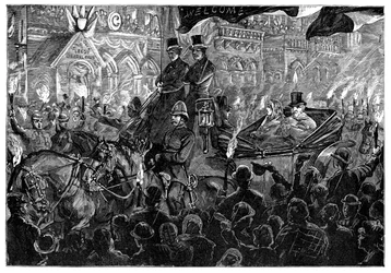 Pan Gladstone v Leedsu, konec 19. století