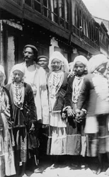 Muslimský horský kmen, Chakrata, Indie, 1917