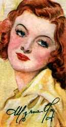 Myrna Loy, 1905-1993, americká filmová herečka, 20. století