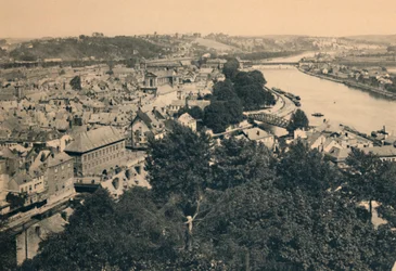 Namur. Vue de la Ville et Confluent de Sambre et Meuse, c1900