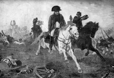 Napoleon Bonaparte na konci bitvy u Waterloo, 18. června 1815