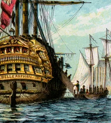 Napoleon v Bellerophonu, 1815 c1850