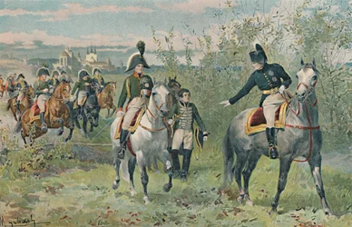 Napoleon a Alexander v Erfurtu, 1808, 1896.
