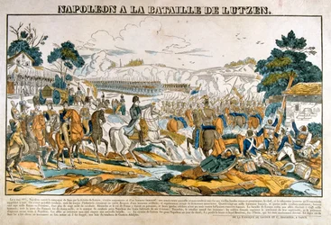 Napoleon v bitvě u Lutzen, 2. května 1813