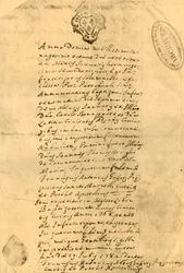 Napoleonův rodný list, 21. července 1771, 1921.
