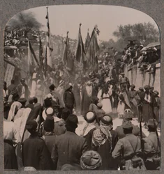 Průvod Nebi Musa, c1900