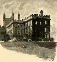 Nová vysoká škola, ze zahrad, 1898.