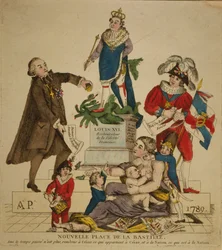Nové Place de la Bastille, 1789.
