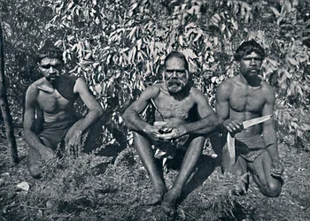 Domorodci z Nového Jižního Walesu - King Billy a jeho A.D.C.s, c1900.