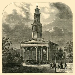 Nový kostel St. Pancras, c1876.