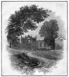Newstead Abbey, domov předků lorda Byrona, 1888