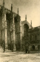 Severozápadní úhel školního dvora, 1911.