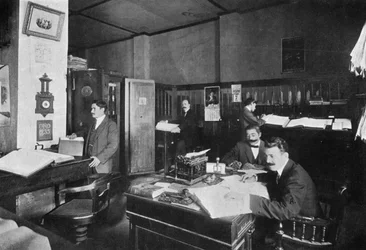Kanceláře Perez a Sanjurio, dovozci a vývozci, Asuncion, Paraguay, 1911