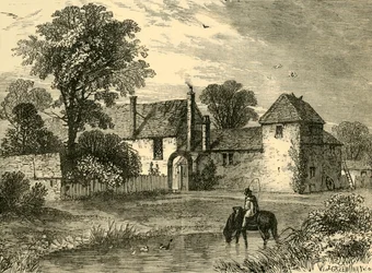 Stará křídová farma v roce 1730, c1876.