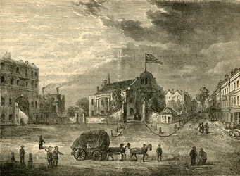 Old Kensington Church, asi 1750, c1876.