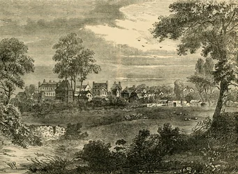 Old View of Kensington, asi 1750, c1876.