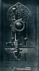 Přenosný ocelový zámek Oliver Cromwells, 17. století, 1904