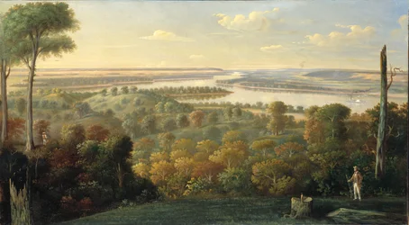 Na řece Ohio, ca. 1840.
