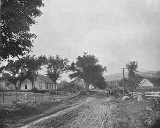 Na cestě k Echo Lake, White Mountains, New Hampshire, USA, c1900.