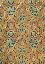 Ornament na stěnách, Hall of the Abencerrages, 1907.