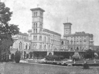 Osborne House v době Victorie, 1901.