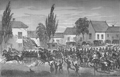 Oudtshoornští dobrovolníci začínající na východní hranici, c1880