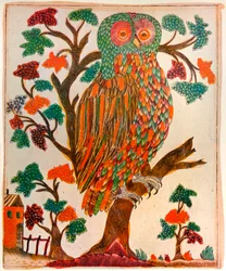 Sova, tisk Lubok, 1800