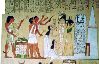 Stránka z Knihy mrtvých Hunefer, z Théb, Egypt, 19. dynastie, c1300 př.n.l.